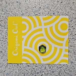 Origami Owl August Peridot Hexagon Crystal Birthstone Charm